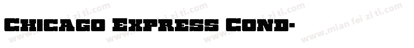 Chicago Express Cond字体转换